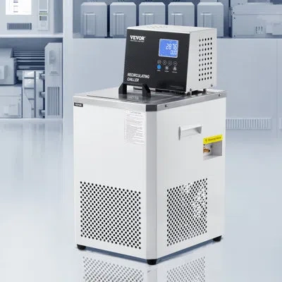 Vevor Laboratory Chiller Circulator 6l Lab Recirculating Chiller -4°f-212°f In White
