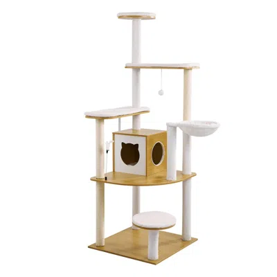 Vevor Large Cat Tree 68.9" Tall Cat Tower Multi-level Cat Condo Indoor Play House