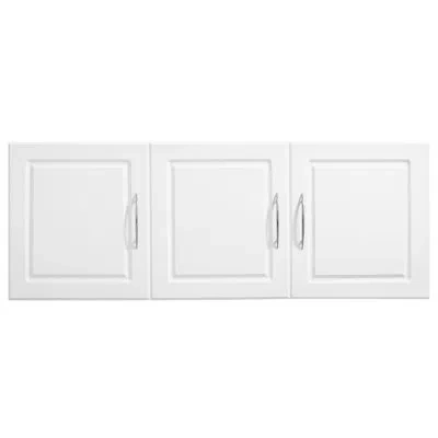 Vevor Laundry Room Wall Cabinet, 2-tier Wall Mounted Hanging Cabinet With 3 Doors, Cupboard Organizer With