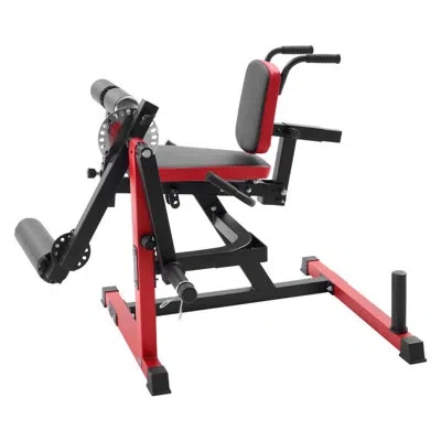 Vevor Leg Extension Curl Machine Seated Leg Rotary Extension Bench For Thigh 550lbs In Black;red