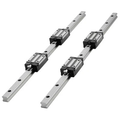 Vevor Linear Rail Guide Kit, Hgr20, 2pcs 2000 Mm (78.74 Inch) Linear Motion Rails And 4pcs Bearing Slide B In Natural