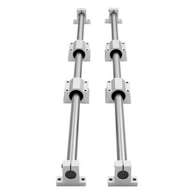 Vevor Linear Rail Guide Kit, Hgr20, 2pcs 2000 Mm (78.74 Inch) Linear Motion Rails And 4pcs Bearing Slide B In Natural