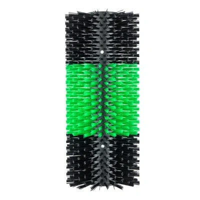Vevor Livestock Scratching Brush, 1pc Goat Scratcher Brush Post With 4 Screws, 16.9" X 7.5" Cow Scratcher  In Green