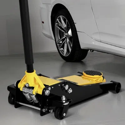 Vevor Low Profile Floor Jack, 2 Ton (4400 Lbs) Capacity, Steel Racing Floor Jack With Dual Pistons Quick L