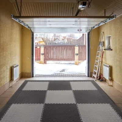 Vevor Male Garage Floors Transition Edge Kit, Edges And Corners, Sturdy Pvc Interlocking Modular Garage Fl In Black