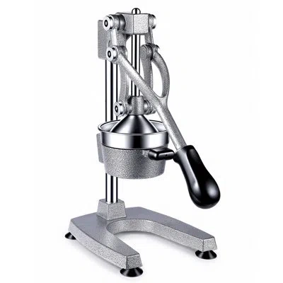 Vevor Manual Citrus Juicer, 15" Tall Hand Press Orange Juicer, Manual Fresh Juice Extractor For Lemon Pome In Silver;gray