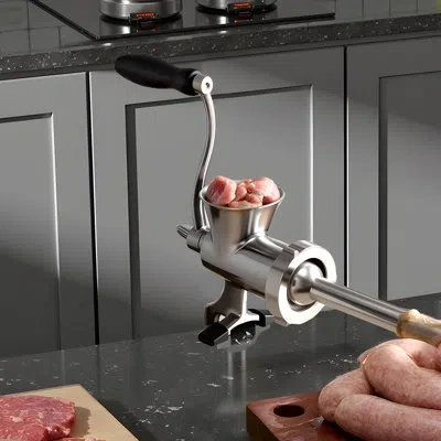 Vevor Manual Meat Grinder 304 Stainless Steel Mincer Sausage Stuffer Table Clamp