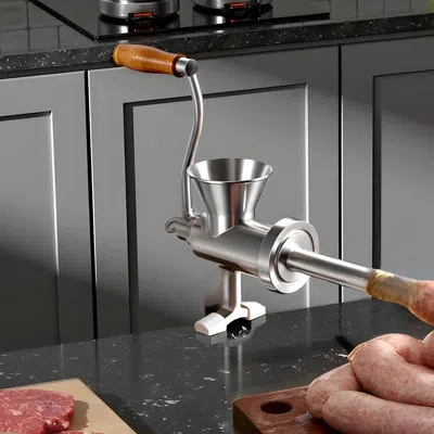 Vevor Manual Meat Grinder Mincer Sausage Stuffer Table Clamp 304 Stainless Steel
