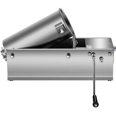 Vevor Manual Sausage Stuffer, 5 L / 11 Lbs Horizontal Sausage Machine, Made Of Food-grade 304 Stainless St In Gray