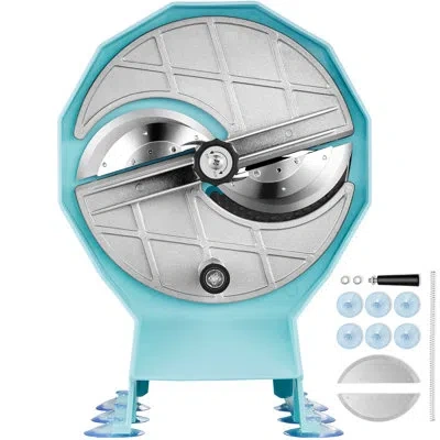 Vevor Manual Vegetable Fruit Slicer, 0-0.5"/0-12mm Thickness Adjustable Commercial Slicer Machine, Double  In Blue