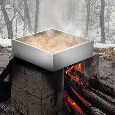 Vevor Maple Syrup Evaporator Pan 304 Stainless Steel With Valve For Home Outdoor