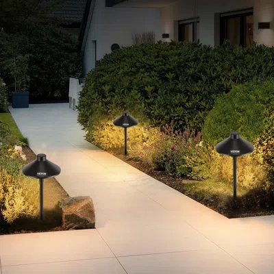 Vevor Matte Black Low Voltage Integrated Led Aluminum Pathway Light Pack