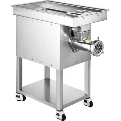 Vevor Meat Grinder, 22 Lbs/min Capacity Electric Meat Grinders W/ Blade, Grinding Plate, Sausage Maker, St In Silver
