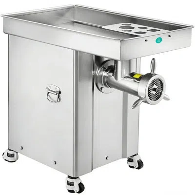 Vevor Meat Grinder, 36.7 Lbs/min Capacity Electric Meat Grinders W/ Blade, Grinding Plate, Sausage Maker,  In Silver