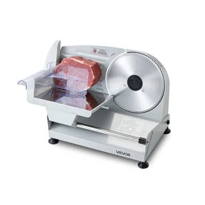 Vevor Meat Slicer, 7.5" Electric Deli Slicer With Sus420 Blade & 0-0.6" Adjustable Thickness, 200w Home Fo
