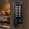Vevor Mechanical Keyless Entry Door Lock, 2.0 Code Upgrade, 4-7 Digits Code, Double-sided Push Button Comb In Matte Black