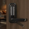 Vevor Mechanical Keyless Entry Door Lock, 2.0 Code Upgrade, 4-7 Digits Code, Double-sided Push Button Comb In Matte Black