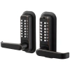 Vevor Mechanical Keyless Entry Door Lock, 2.0 Code Upgrade, 4-7 Digits Code, Double-sided Push Button Comb In Black