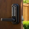Vevor Mechanical Keyless Entry Door Lock, 2.0 Code Upgrade, 4-7 Digits Code, Single-sided Push Button Comb In Matte Black