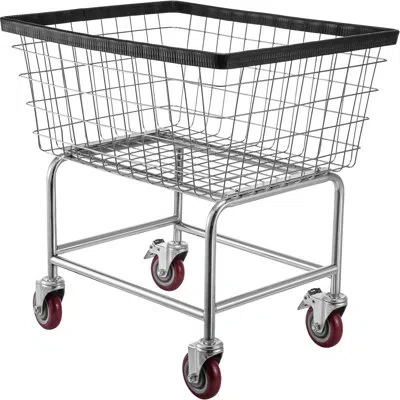 Vevor Metal Free-standing Laundry Cart With Wheels