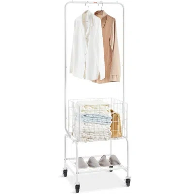 Vevor Metal Free-standing Laundry Cart With Wheels