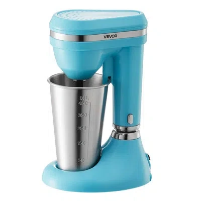 Vevor Milkshake Maker, 100w Milk Shake Maker Mixer, Single Head Drink Mixer Blender Machine, Dual-speed Ad In Blue