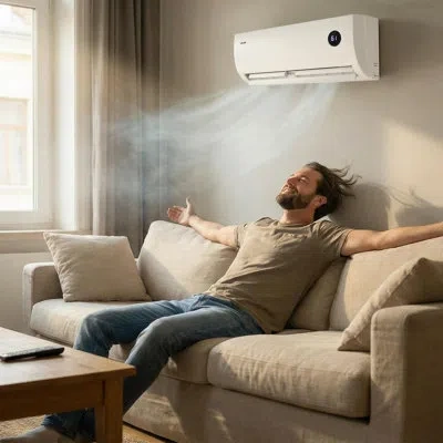 Vevor Mini Split Air Conditioner, 9000 Btu 115v Fast Cooling & Heating, 19 Seer2 High Efficiency Energy Sa In White