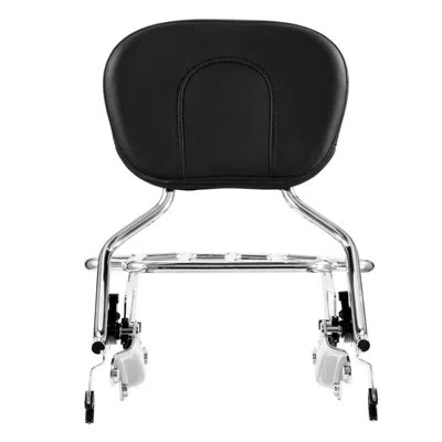 Vevor Motorcycle Backrest Sissy Bar With Luggage Rack, Street Glide, Road Glide, And Road King, Detachable In Black
