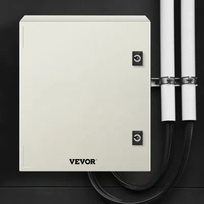 Vevor Nema Steel Enclosure, 16 X 12 X 8'' Nema 4x Fiberglass Electrical Box In White