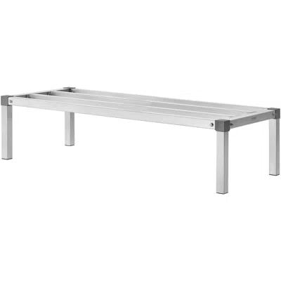 Vevor Newly Upgraded!aluminum Dunnage Rack Stationary Dunnage Rack 48' X 20' X 12' Storage Rack - Silver In White