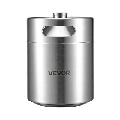 Vevor Nitro Cold Brew Coffee Maker 135 oz Nitrogen Dispenser System, Home Brew Coffee Keg, Portable Nitrog In Silver