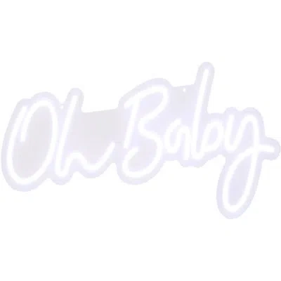 Vevor Oh Baby 12" Neon Sign In Warm White