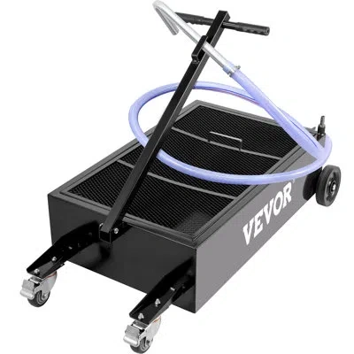 Vevor Oil Drain Pan 25 Gallon Oil Drain Tank, 95l Low Profile Oil Drain Pan, Large Capacity
