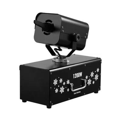 Vevor Oscillating Snow Machine 1200w Wireless Remote Fake Snow Maker For Party In Black