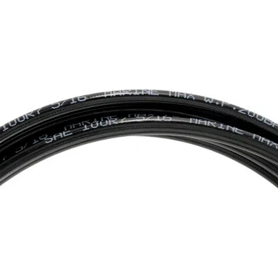 Vevor Outboard Hose Kit, 20 Ft Hydraulic Steering Hose, 2-piece Leak In Black