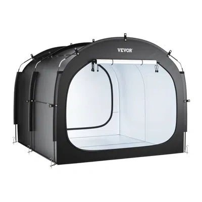 Vevor Outdoor Bike Storage Tent Spacious Waterproof Bike Tent For 5 Bikes In Black