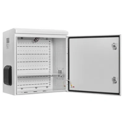 Vevor Outdoor Electrical Box, Cold-rolled Steel, Electrical Junction Box With Thermostat And Fan, Rain Hoo In White