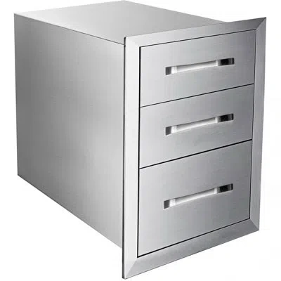 Vevor Outdoor Kitchen Drawer 18"x23" Stainless Steel In Silver