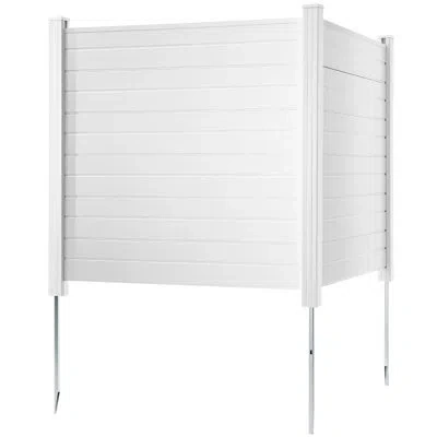 Vevor Outdoor Privacy Screens, 50" W X 50" H Air Conditioner Fence, Perfect To Enclose Trash Can And A/c U In White