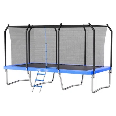 Vevor Outdoor Trampoline, 8 X 14ft Rectangle Trampoline, Astm Approved  Recreational Trampolines With Encl