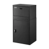 Vevor Package Delivery Boxes For Outside 38.6 In Anti-theft Lockable Parcel Drop Box In Black