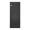 Vevor Package Delivery Boxes For Outside 47.2 In Anti-theft Lockable Parcel Drop Box In Black