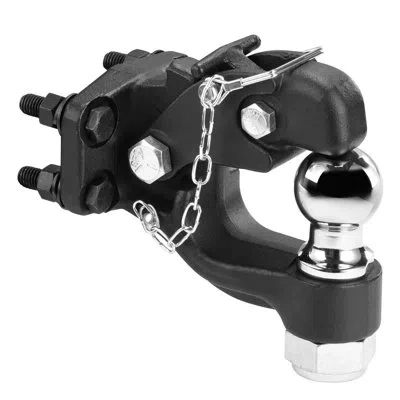 Vevor Pintle Hitch Combination 2" Hitch Ball For 2.5" To 3" Lunette Ring 20000 Lbs