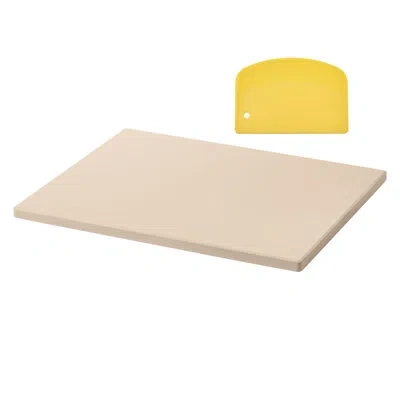 Vevor Pizza Stone, 15 X 12 In Rectangular Cordierite Pizza Stone, 0.6 In Thick Heat-resistant Cordierite,  In Neutral