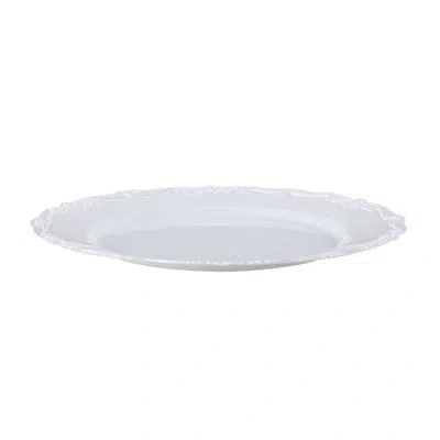 Vevor Plastic Disposable Plates White Plastic Plates Heavy Duty Dinner Dessert