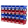 Vevor Plastic Storage Bin Set In Blue;red