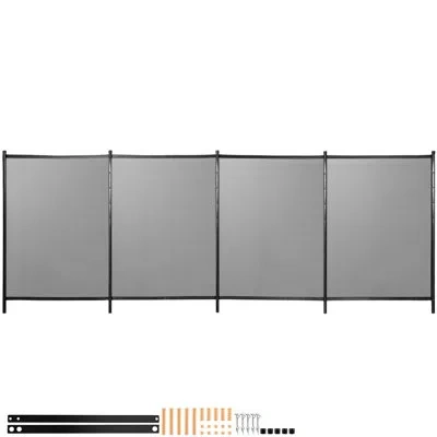 Vevor Pool Fencing Mesh With 16 Panels In Black
