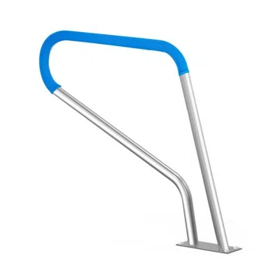 Vevor Pool Handrail, 39 X 32 Inch Railing, Stainless Steel With Base Plate For Indoor/outdoor Pools, Safet In Silver