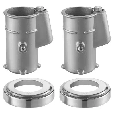 Vevor Pool Handrail Anchor Kit, 316 Stainless Steel For In-ground, Pool Ladder Anchors And Escutcheon Fits In Gray