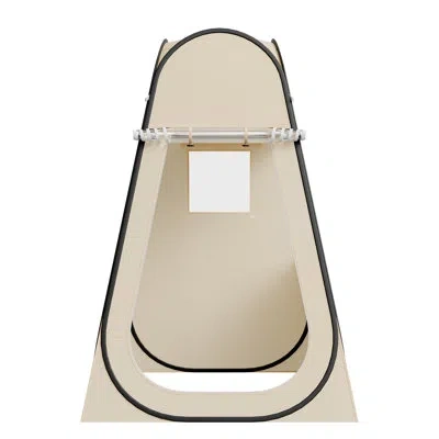 Vevor Pop Up Sports Tent, 47x47 In Clear Bubble Tent For 1 Person, Waterproof Outdoor Pod With Floor Mat & In Neutral